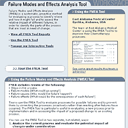 Failure Modes and Effects Analysis Tool Home